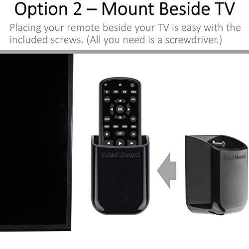 TotalMount Universal Remote Control Holders (2 Pack) Attach to Wall or Back of TV Compatible
