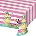 Pineapple n' Friends Luau Birthday Party Supplies Pack for 16 Guests | Straws, 16 Dinner Plates, 16 Luncheon Napkins, 1 Table Cover, and 16 Cups |Pineapple, Toucan, Flamingo Design | Summer Fun