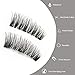 AWSTECH 4 PCS Full Eye Magnetic Eyelashes, Triple Magnetic False Eyelashes, 0.2mm Ultra Thin 3D Fiber Reusable Fake Lashes Extension, Long, Natural Look, No Glue