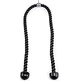ccsxqy 54-Inch Tricep Rope Attachment | Heavy Duty Double Length Gym Rope for Cable Machine and Home Gym Pulley Systems - Durable Tricep Pull Down Accessory for Effective Workouts