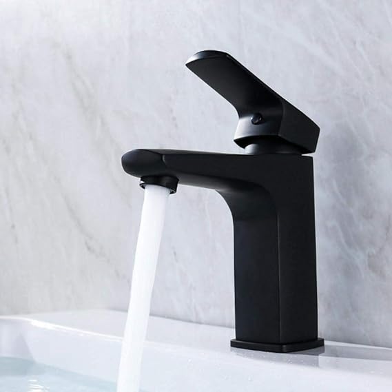 Grifo Grifo Mezclador De Lavabo De Baño De Acero Inoxidable Grifo Negro