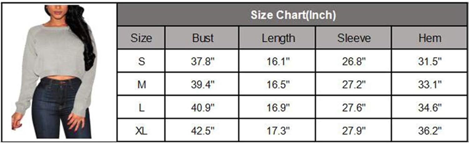 Pink Queen Women's Knit Long Sleeves Cropped Sweater Top: Clothing