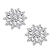 ELEGANTPARK AS Women Sunshine Design Wedding Party Prom Decoration Crystals Clutch Dress Hat Shoe Clips 2 Pcs Silver