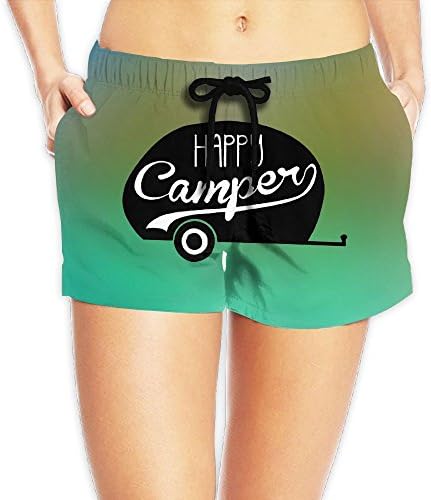 LULULUON Women Beach Pants Camper Car Surfing Swimwear Thin Women's Trousers Pluse Medium