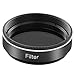 Neewer 1.25 inches 13 Percent Transmission Neutral Density Moon Filter, Aluminum Frame Plastic Thread Optical Glass Telescope Eyepiece Filter Helping Reduce Overall Brightness and Irradiation (Black)