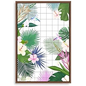 Framed Canvas Home Artwork Decoration Nordic Style Plant Canvas Wall Art for Living Room, Bedroom - 16x24 inches