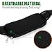 USHAKE Running Belt with Extender Belt, Bounce Free Pouch Bag, Fanny Pack Workout Belt Sports Waist Pack for Apple iPhone Samsung Note Galaxy in Running Walking Cycling-05BK