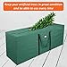 Primode Christmas Tree Storage Bag | Fits Up to 7.5 Ft. Disassembled Holiday Tree | 50” x 15” x 20” Tree Container | Durable 600D Oxford Material | Heavy Duty Xmas Storage Box (Green)