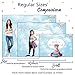 Allenjoy 7x5ft Winter Wonderland Theme Backdrop for Girl Party Decoration Sweet 6th 1st Birthday Banner Supplies Festival Sky Blue White Snowfall Background Girl's Christmas Princess Baby Shower Decor
