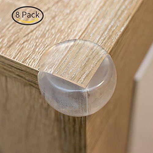 Clear Corner Guards, Elamor 8-Pack Ball Shape Table Corner Protectors Cover, Keep Children Safe from Table, Furniture Sharp Corner
