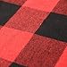Jartinle 4 Pack Farmhouse Soft Cotton Red Black Buffalo Check Plaids Throw Pillow Cases Decorative Family Indoor or Outdoor Cushion Cover 18x18 inch