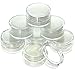Estilo Clear Plastic Jars, Cosmetic Containers with Lids 5 Gram - 50 Count