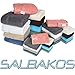 SALBAKOS - Premium Washcloths 12 Pack Set, 100% Turkish Cotton, Highly Absorbent & Quick Dry, Face Towels Wash Cloths for Hotel, Spa & Gym | 13