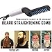 Electric Hair Comb For Men, KOBWA Curly Hair Straightening Comb,Man's Style Magic Massage Comb, Hair Straightening/Curler Permed Clip Comb For DIY Flexible Modeling,Natural Side Hair Detangling(Black)