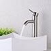KES L306B-2 Euro Modern Contemporary Bathroom Vessel/Bowl Sink Lavatory Faucet Tall, Brushed Nickel