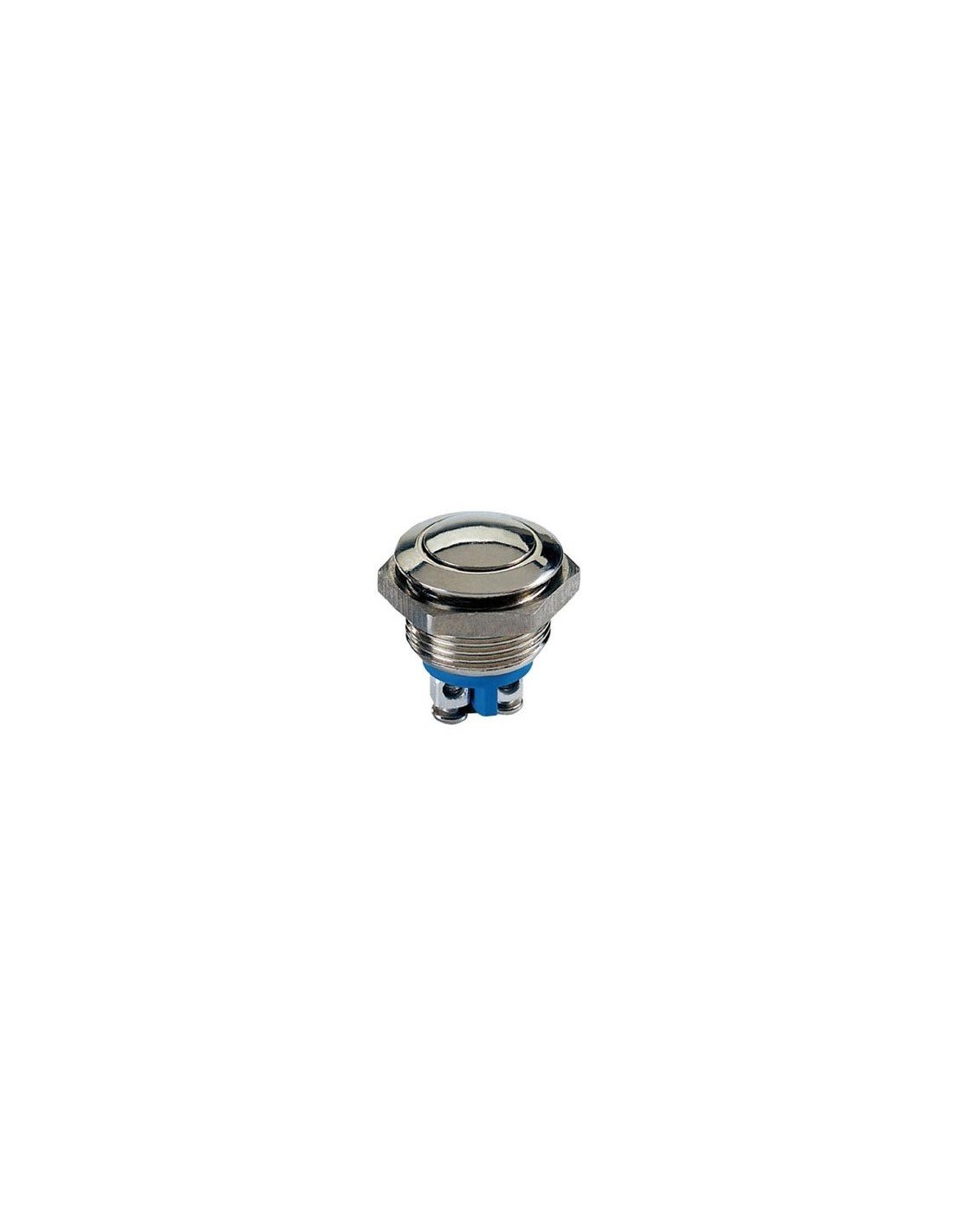 Velleman R1800R SPST 1NO Round Stainless Steel Push Button, Multi-Colour