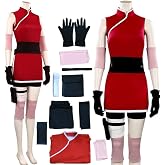 AIUKAKP Anime Cosplay Costume Anime Dress Red Cosplay Ouftits Halloween Women