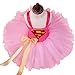 Tutu Dreams Handmade Superhero Tutu Dress For Girls Birthday Party Costume (Small(1-2years), Pink)