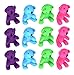 SN Incorp. Plush Bears Set of 12 Cuddly Neon Colored Stuffed Bears