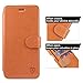 Galaxy S6 Edge Case, SHIELDON Genuine Leather Samsung Galaxy S6 Edge Wallet Case [Slim] [Card Slots] [Magnetic Flap] Flip Case Cover with Stand for Samsung Galaxy S6 Edge, Brown