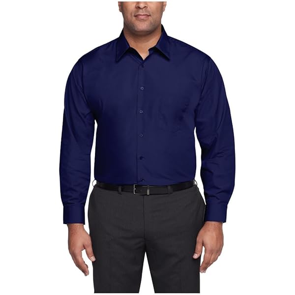 Amazon.com: Van Heusen Men's Big FIT Dress Shirt Comfort Performance  Stretch (Big and Tall) : Clothing, Shoes & Jewelry
