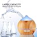 Essential Oil Diffuser XFelectronics 250ml Aroma Oil Diffuser, Aromatherapy Oil Diffuser Humidifier, Ultrasonic Diffuser Wood Grain with Waterless Auto Shut-off, 7 Colored LED Lights, Adjustable MIST