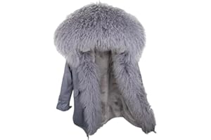 Winter Jacket Women Real Fur Coat Long Parka Natural Mongolia Sheep Fur Collar Hood Thick Warm Outerwear Streetwear-ngb