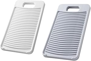 FONDOTIN 2Pcs Thicken Washboard Scrubbing Board for Household Laundry Durable Washing Board for Hand Washing Clothes and Fabrics Essential Washboards for Laundry Care