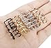 Jstyle 5 Pairs Stainless Steel Ear Cuff Earrings for Women Men Cartilage Earrings Hoop Lip Ring Non Piercing Set