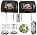 Rockville RDP711-BK 7" Black Car Headrest Monitors w/DVD Player/USB/HDMI+Games primary