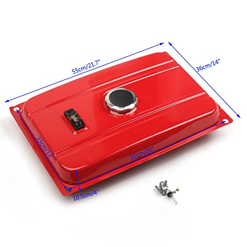 Areyourshop 5 Gallon Generator Gas Tank Fuel Filter Cap Gauge Petcock Universal FITS EC2500