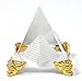Amlong Crystal 2.3 inch Crystal Pyramid in Pyramid with Gold Stand