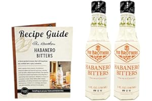 MULMEHË Exclusive Recipe Guide and Fee Brothers Habanero Bitters Gift Bundle, 2 Bottles