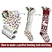 LimBridge Christmas Stockings, 4 Pack 24 inches Extra Long Snowflake Reindeer Knit Knitted Xmas Rustic Personalized Large Stocking Decorations for Family Holiday Season Decor, Cream Burgundy