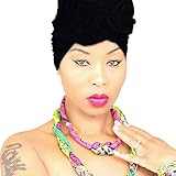 Women Urban Black Head Wrap, Hijab, Headband, Black Scarf in Jersey Fabric HeadWrap Style