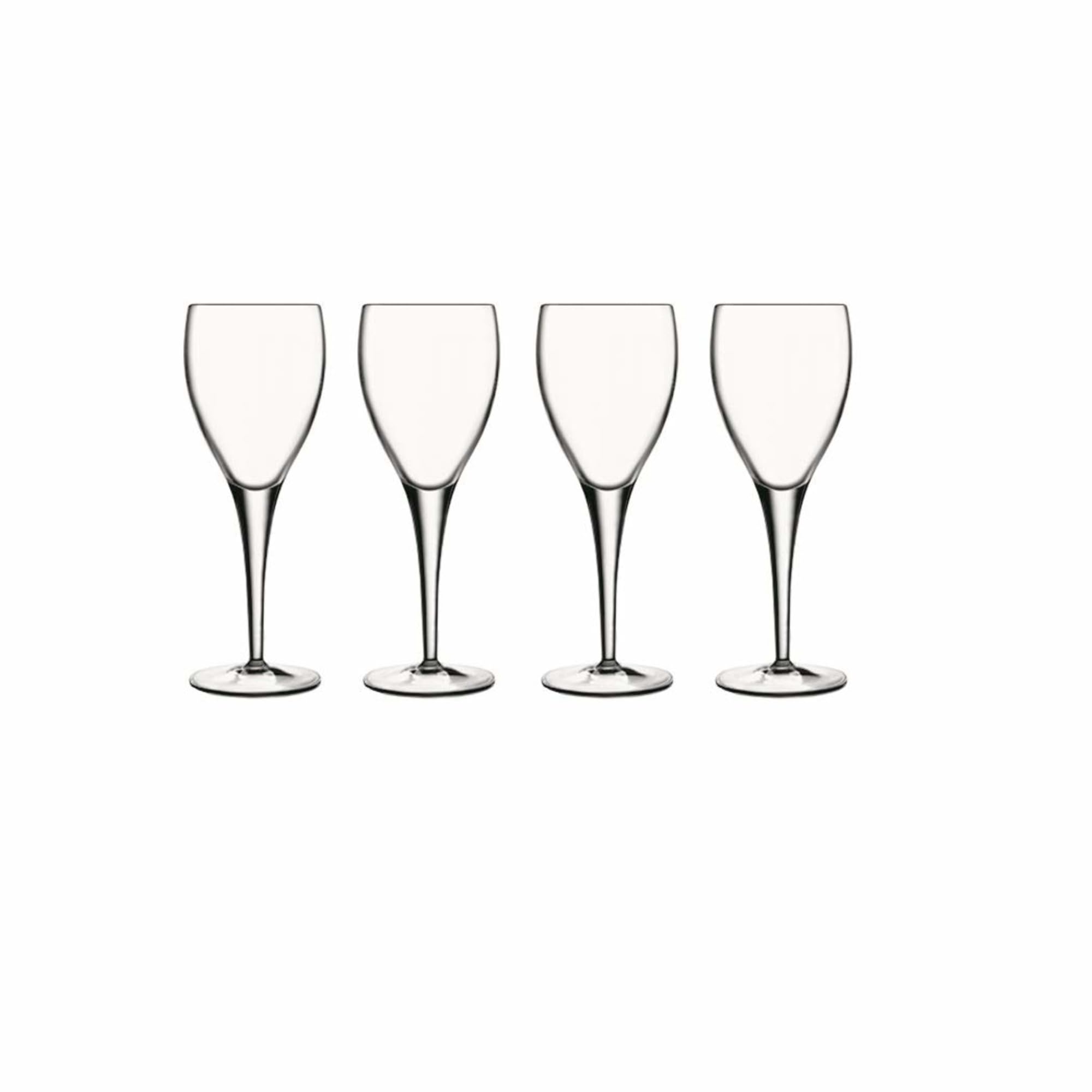 Luigi Bormioli Large Wine Glasses Set of 4 - Michelangelo Crystal Wine Glasses 340ml, Ultra Clear and Durable Dishwasher Safe Glassware with Titanium Reinforced Stems, Gift Box Included, Made In Italy