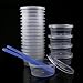 Philonext 15 Pack Slime Storage Containers, Foam Ball Storage Containers with Lids, Leakproof Clear Plastic Floam Beads Containers Kit of Slime with 10 Pcs Slime Mixing Spoons for Slime Beads (L)