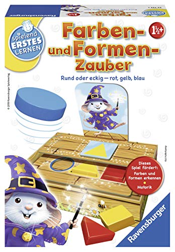 Ravensburger 24723 - Farben- und Formen-Zauber - Lernspiel für die ganz Kleinen - Farbenspiel für Kinder ab 2 Jahren, Spielend erstes Lernen, Formenspiel für 1-3 Spieler