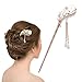 Tangc Various Fashion Women Elegant Bobby Pin Colorful Hairpin Rhinestone Hair Stick (Secluded Orchid)