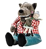IKEA 002.475.77 LUFSIG Soft Plush Toy, Wolf