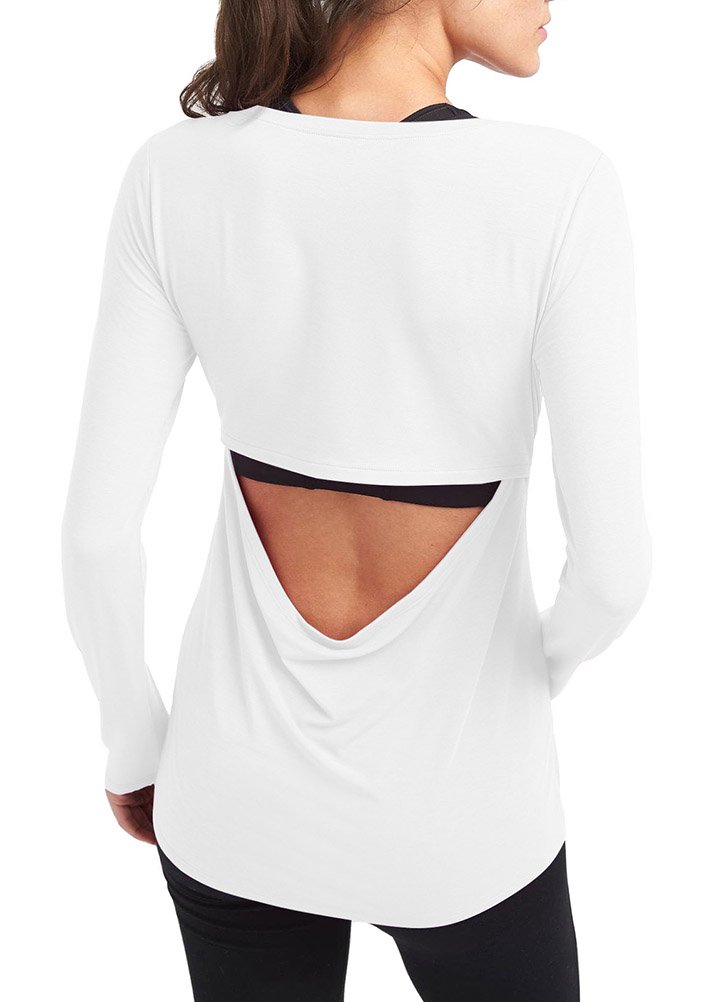 long sleeve yoga tops