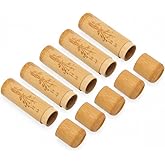5pcs Wood Scattering Cremation Small Urns Set, Mini Spreading Cremation Tube Urn for Pet Dog Cat Ashes, 4.7x1.2x1.2in Pet Cremation Ashes Container
