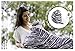 SIKONI Privacy Nursing Cover, Multi Use: Maternity Breastfeeding Fashion Scarf, Stroller Cover, Baby Carseat and High Chair Cover | Unisex Color Grey Camo | Includes Carry Bag & Pacifier Holder |