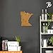Totally Bamboo Minnesota State Shaped Cutting Board, Natural Bamboo