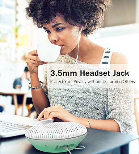 PICTEK White Noise Machine with Night Light for Baby Sleeping, 10 White Noise and Fan Sound Machine, Auto-off Timer & Memory Feature, Dimmable Warm Night Light for Baby Nursery, Office Privacy, Travel