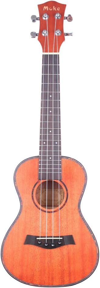 MUKE MC-10 Hawaiian Mahogany Concert Ukulele 23 inch Hawaii Guitar Starter Kit with Gig Bag and Aquila Nylgut Strings for Kids, Girls, Beginners (23'' Concert, Brown)