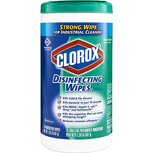 Clorox Commercial Solutions Disinfecting Wipes, Fresh Scent 75 Wipes