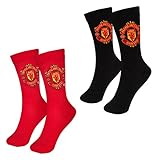 Manchester United FC Official Soccer Gift 1 Pair Mens Dress Socks