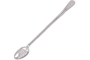 Browne Foodservice (4784P) 21-Inch Extra-Long Handled Perforated Serving Spoon, Silver
