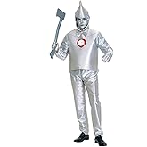 Wandamaga Adult Silver Man Outfit Top+Pants+Accessories